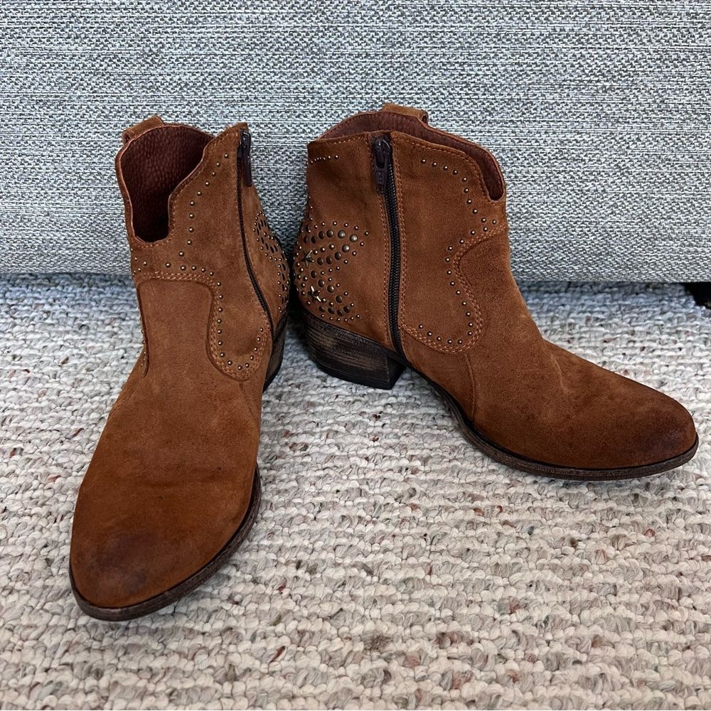 Sundance Women's Studded Suede Ankle Boots